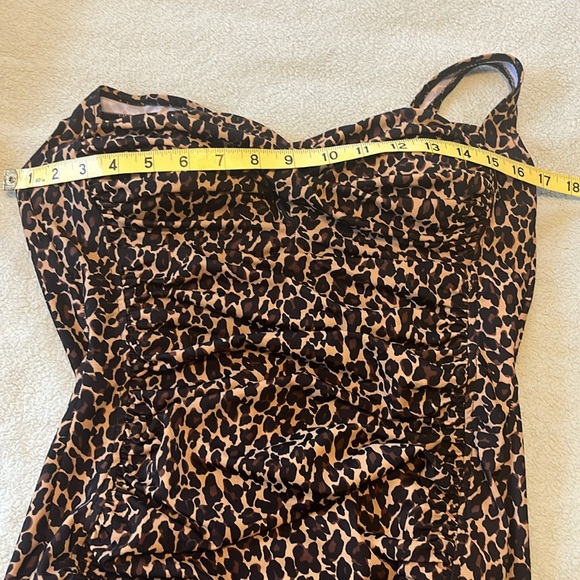 Trimshaper Leopard Print One Piece Swimsuit - Picture 6 of 6